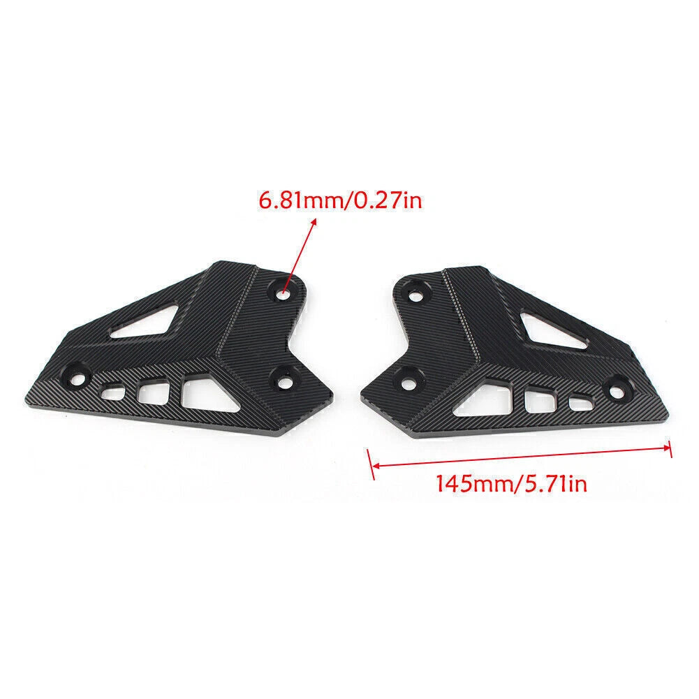 2X CNC Green Rear Foot Peg Heel Guard Cover for Kawasaki Z900 (2017–2019)