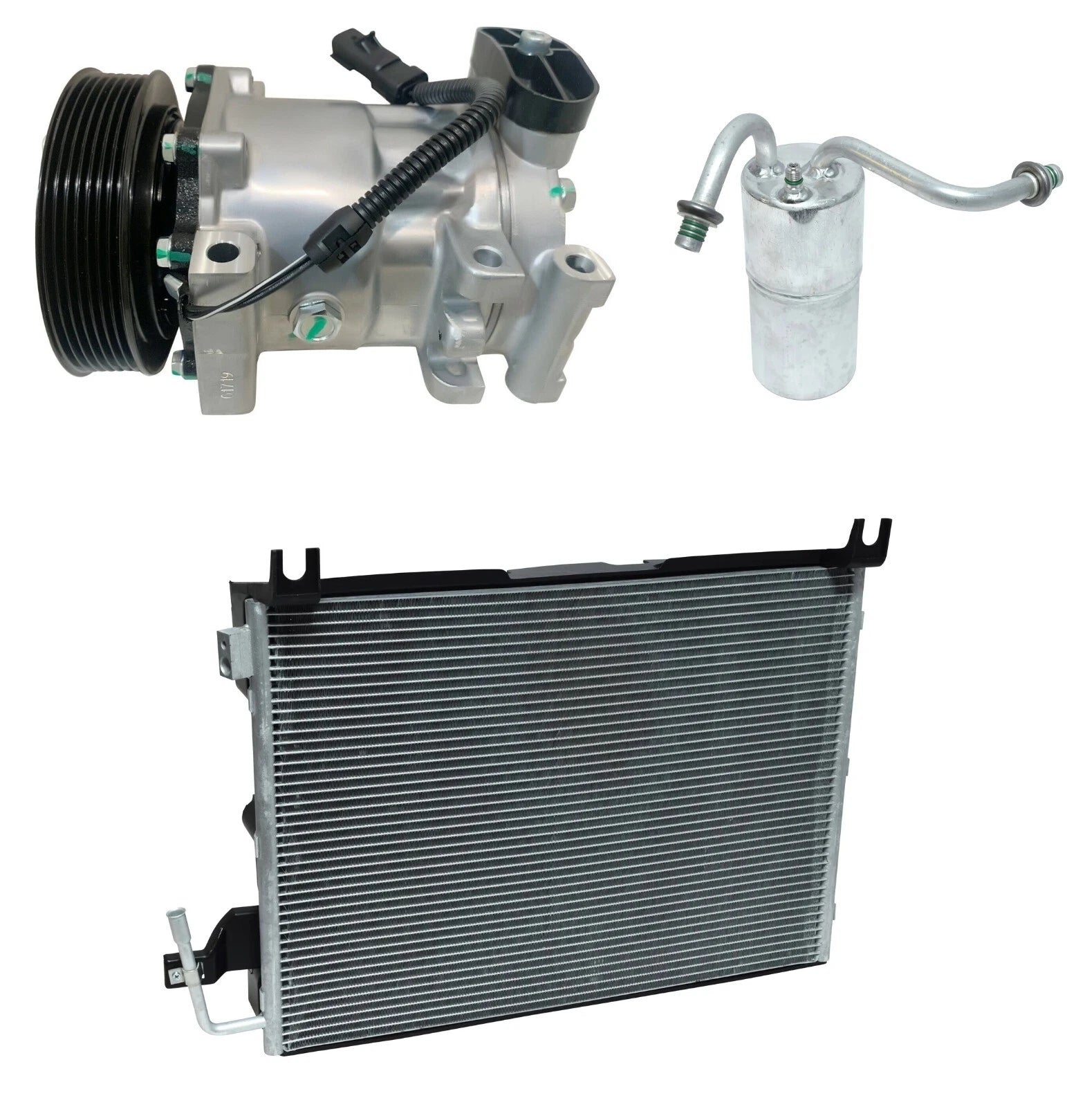 AC Compressor Kit with Condenser for Dodge Ram 3500 (2002–2005)