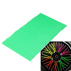 72pcs Green Wheel Rim Guard Wraps for Motocross Dirt Bike