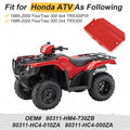 Red Plastic Battery Cover for Honda Fourtrax 300 TRX300 (1988–2000)