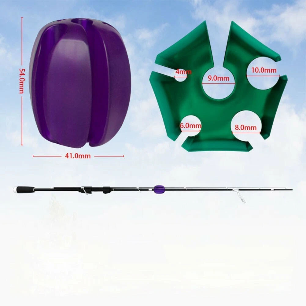 Reusable Fishing Rod Tie Holder Rubber Fastener for Fishing Rods