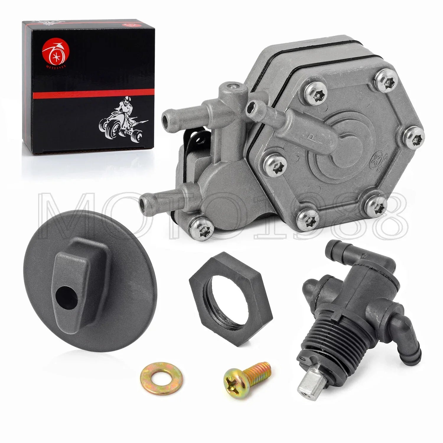 FUEL PUMP & Valve Petcock 3 Way & Knob NUT for Polaris ATP (2004–2005)