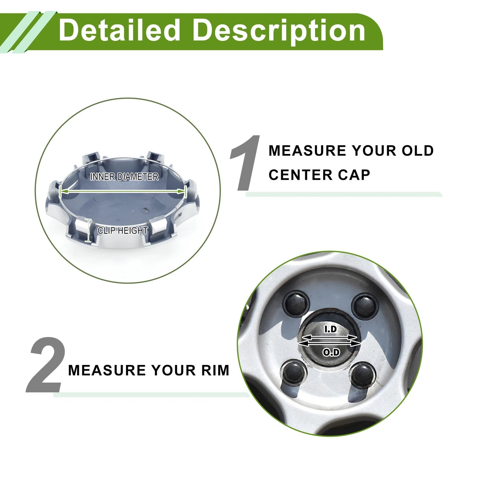 Wheel Center Caps No. 4260B60290 for Toyota Land Cruiser 150 (2008–2021)
