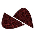 Fire Red Dashboard Side Panel Covers for Benz C Class W205 (2015-2021)