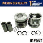Set of 2 STD Pistons + Rings for Deutz F2L511