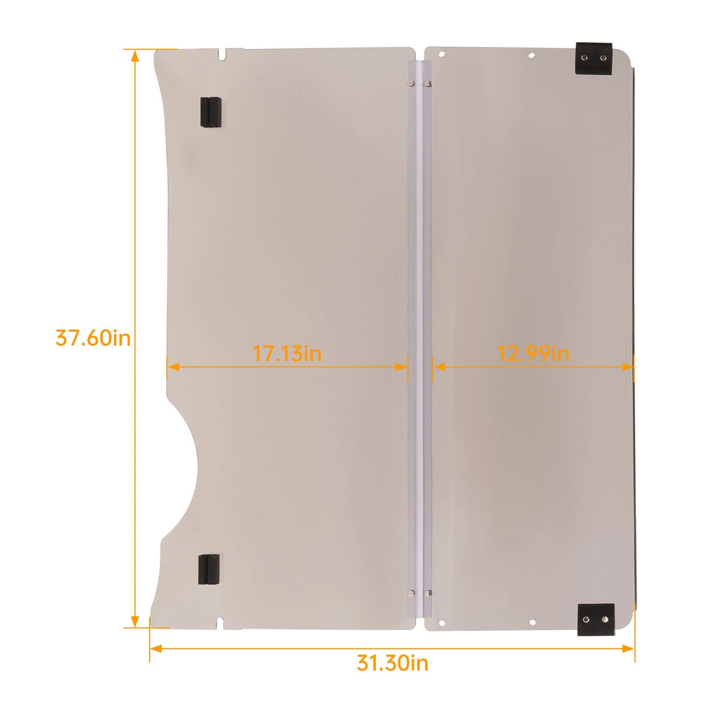 Tinted Windshield for EZGO RXV (2008–Present) Folding Protection