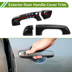 Exterior Door Handle Cover Trim for Ford Bronco (2021–2025) Carbon Fiber Black