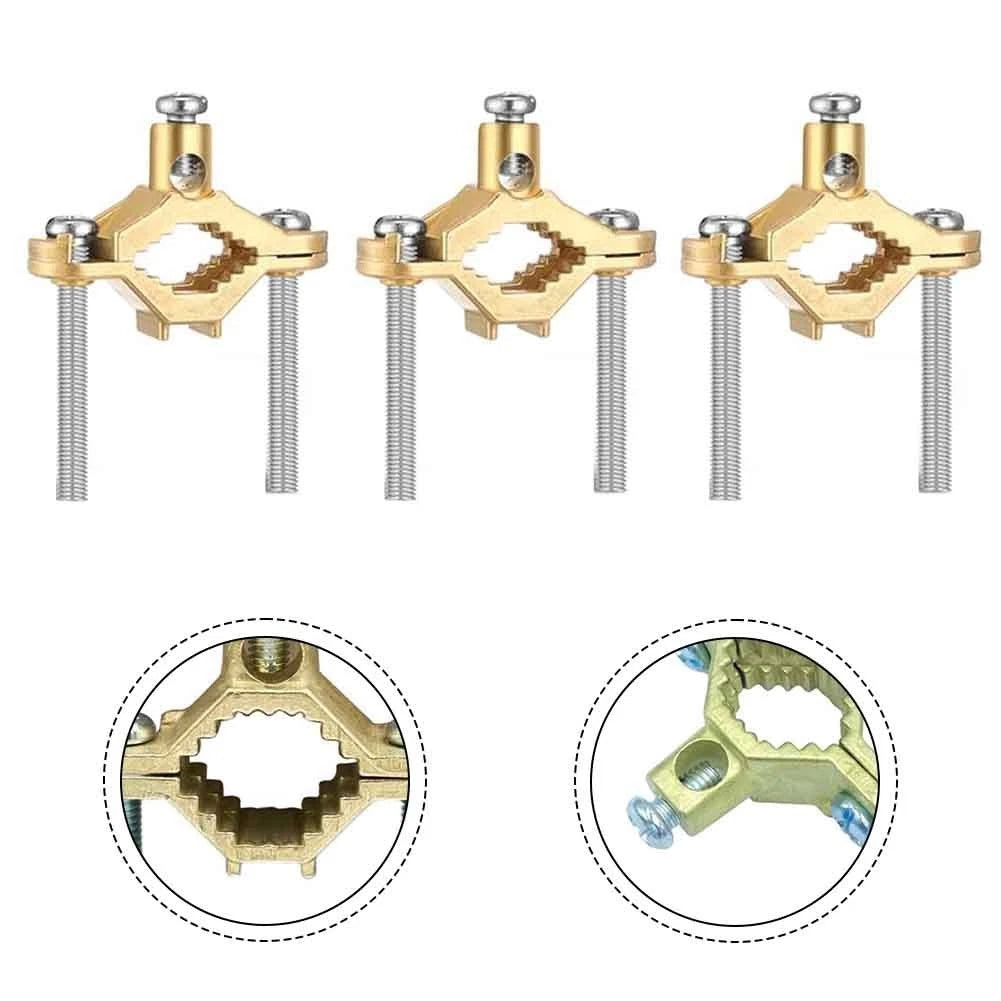 Copper Alloy Ground Clamp Set for Water Pipes and Steel Bonding