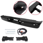 Complete Black Rear Bumper Assembly for Nissan Titan (2004–2015)