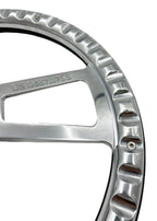 Polished 5 Hole Steering Wheel 18 Inch Gray for Peterbilt Kenworth Freightliner (1998–2024)