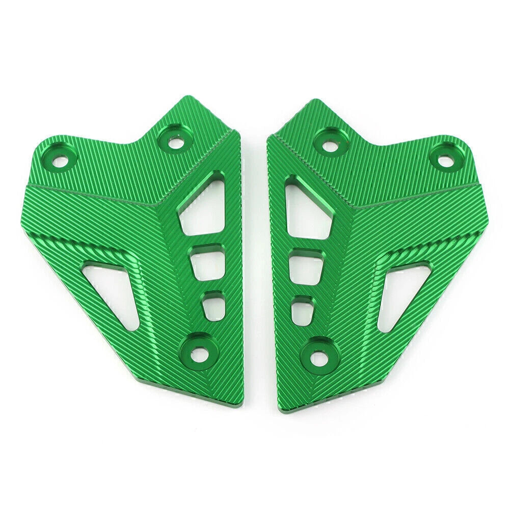 2X CNC Green Rear Foot Peg Heel Guard Cover for Kawasaki Z900 (2017–2019)