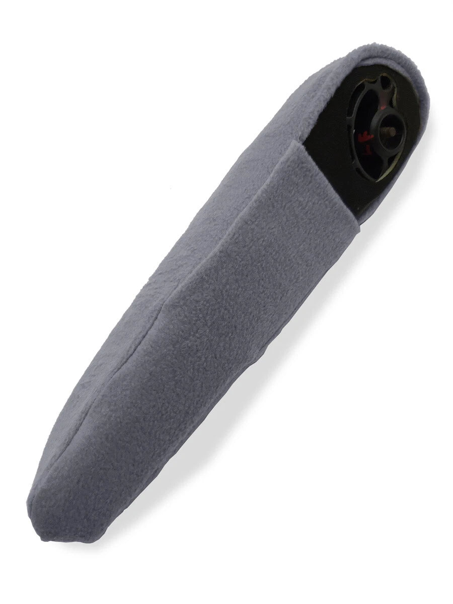 Set of 2 Seat Armrest Covers for Chrysler Pacifica (2017–2020) Gray Fleece