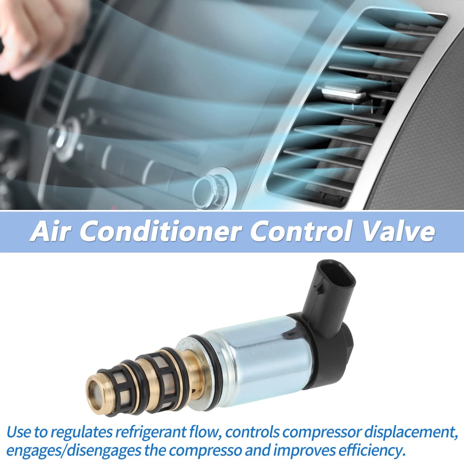 AC Compressor Control Solenoid Valve No. 10557C for Chevrolet GMC Honda 