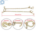 36'' Chain V Bridle with RJT Hook for Tow Truck Trailer Hitches (5400 lbs)