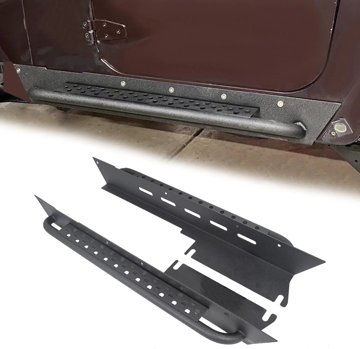 Side Step Armor Rock Slider Nerf Bar for Jeep Wrangler TJ (1997–2006)