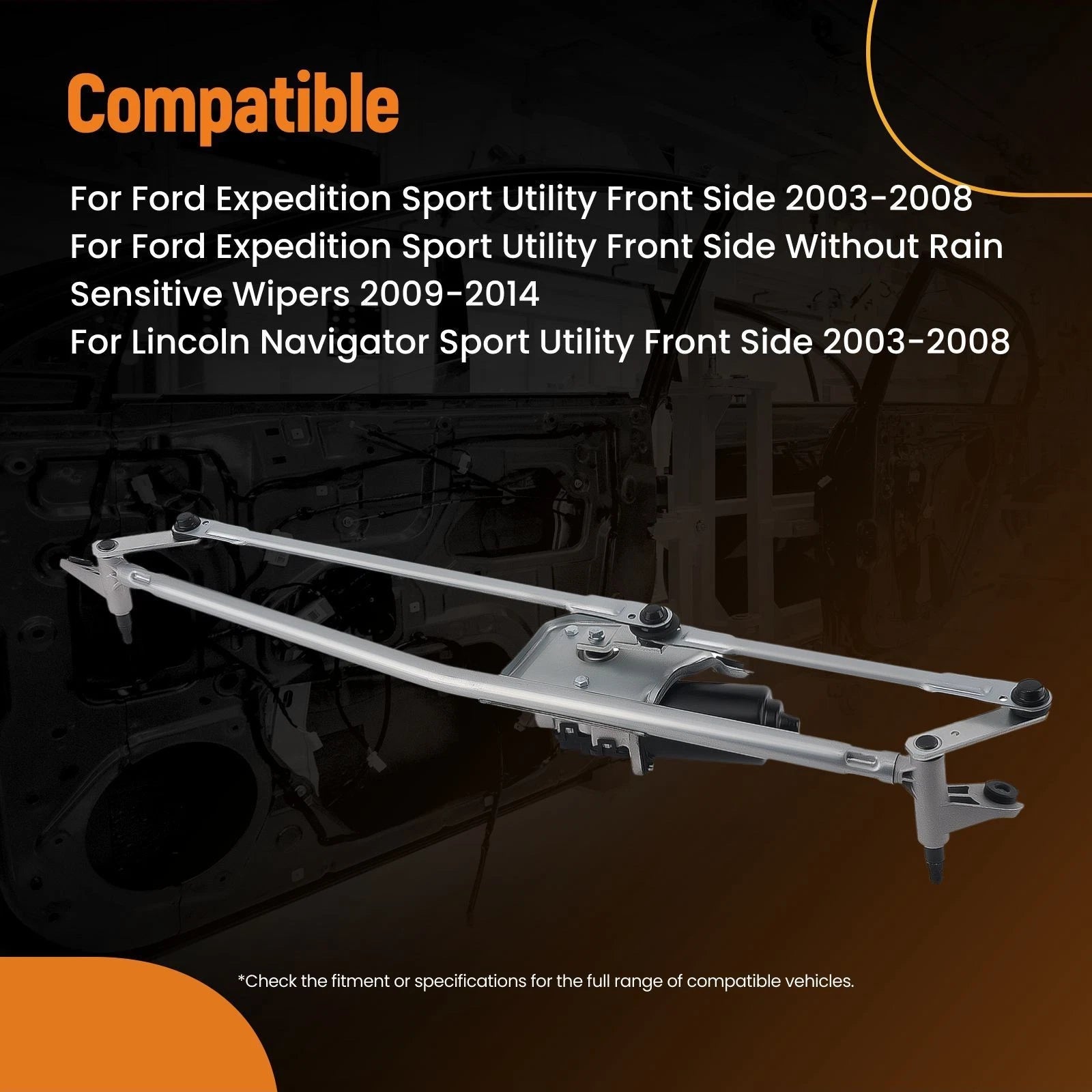 Front Windshield Wiper Linkage for Lincoln Navigator (2003–2008) 8L1Z17508A