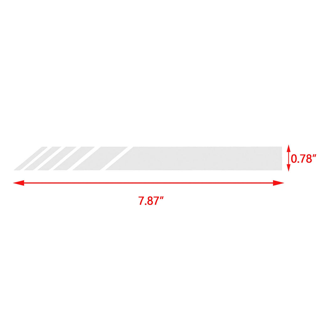 Racing Stripes Rear View Mirror Vinyl Sticker for Universal Fit (2019-2024)