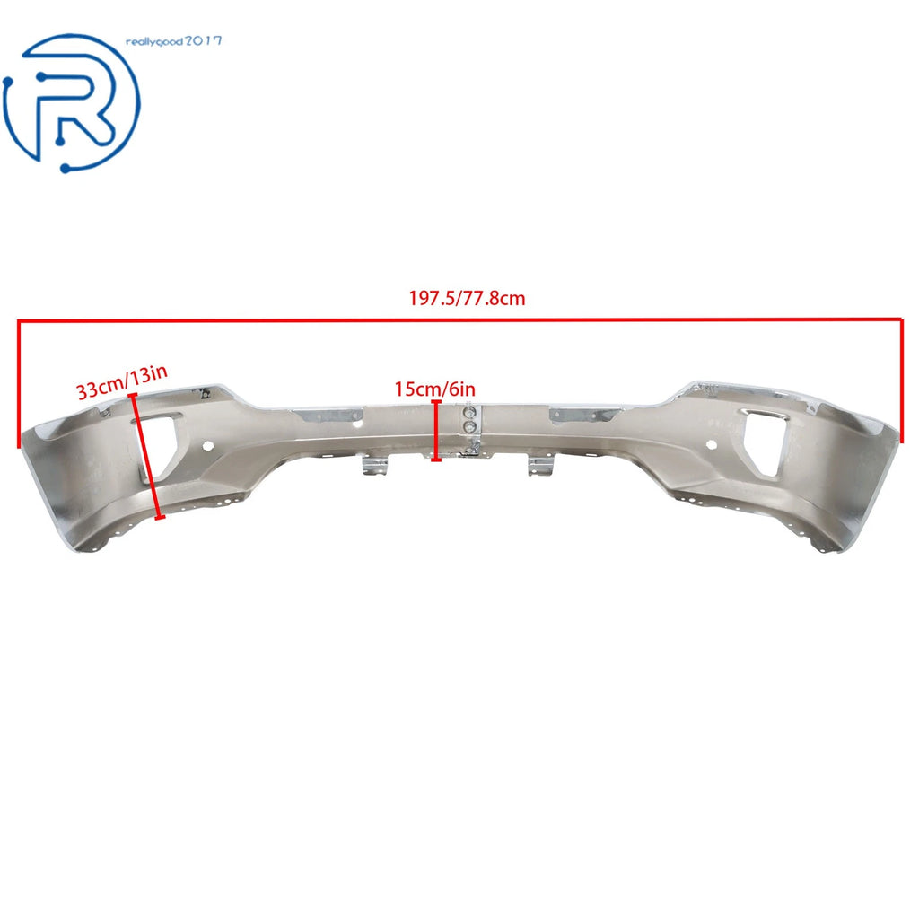 Chrome Steel Front Lower Bumper Assembly for Chevrolet Silverado 1500 (2016-2018)