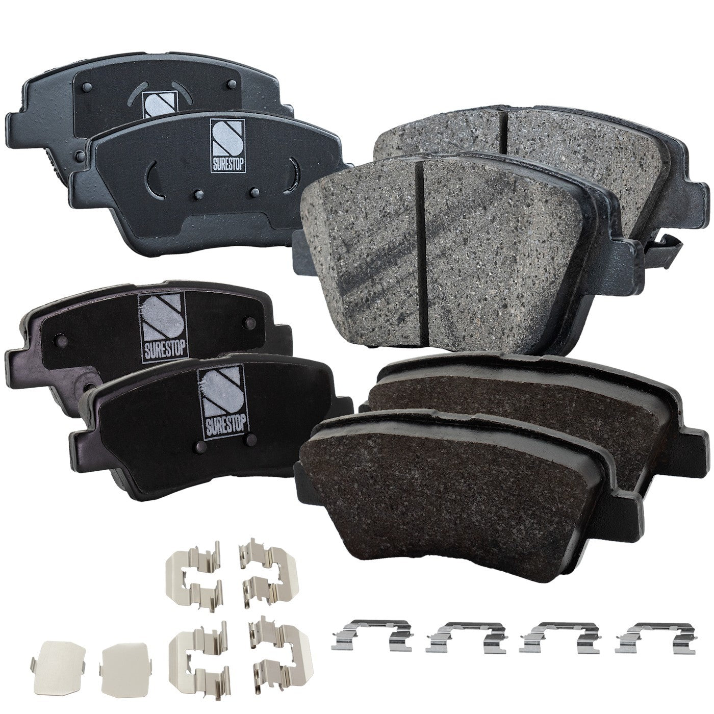 Set of 4 Ceramic Brake Pads for Hyundai Sonata (2009–2015)