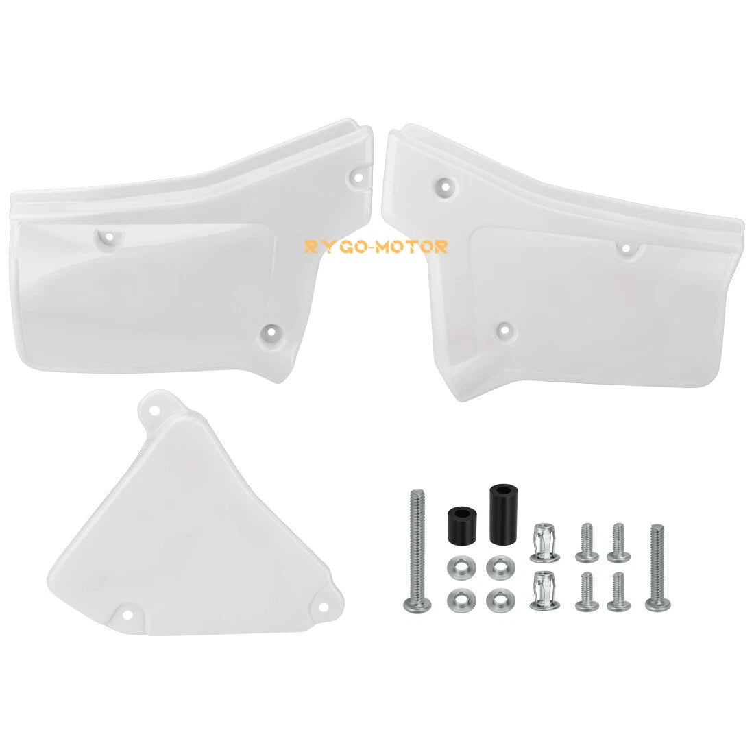 Set of 2 Side Panel Covers for Honda XR200R XR250R (1984–2002) White