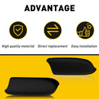 Front Leather Armrest Covers for Honda Accord (2008–2012) - Black Pair