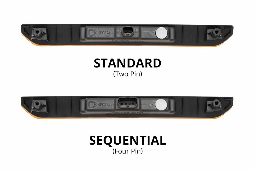 LED Sidemarker Lights Clear Front for GMC Sierra HD 2500 3500 (2020–2023)