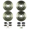 Set of 4 Bosch Quietcast Disc Brake Pads & Rotors for Volkswagen Tiguan (2009–2018)