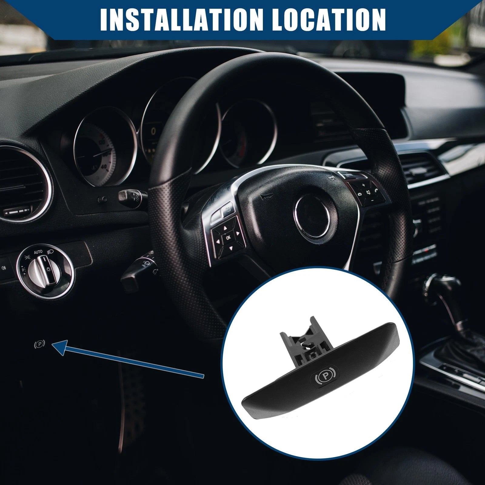 Inner Parking Brake Handle for Mercedes-Benz C250 (2012–2015) A2044270020
