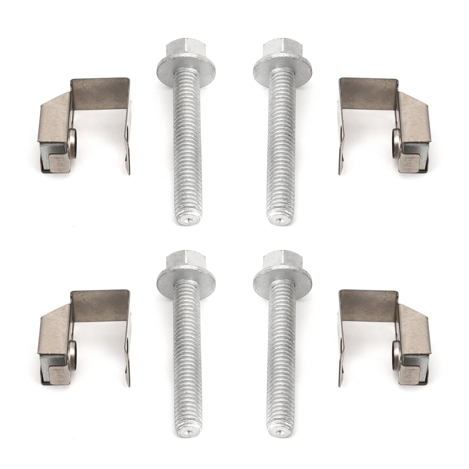 Set of 4 Exhaust Manifold Bolts U Nuts Kit 03442 for Dodge Ram 1500