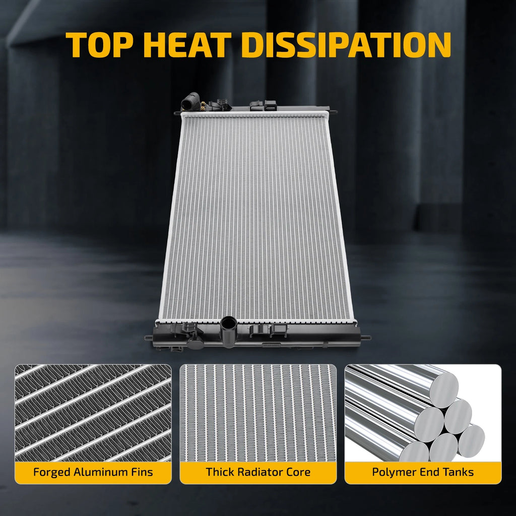 Aluminum Radiator for Mitsubishi Outlander Sport RVR (2016–2022) 2.0L 2.4L 13525