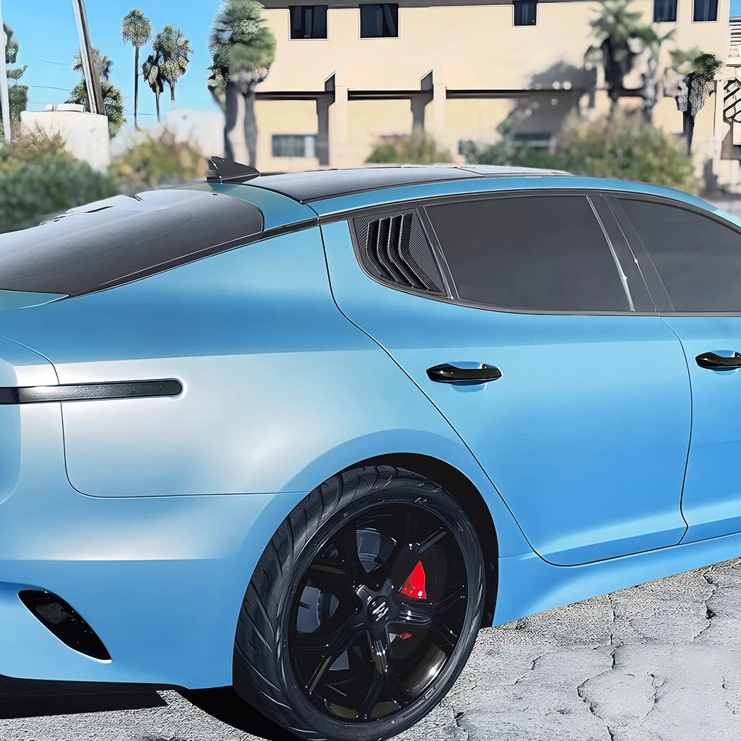 Rear Window Quarter Glass Vent Louver Cover for KIA Stinger (2017–2023)