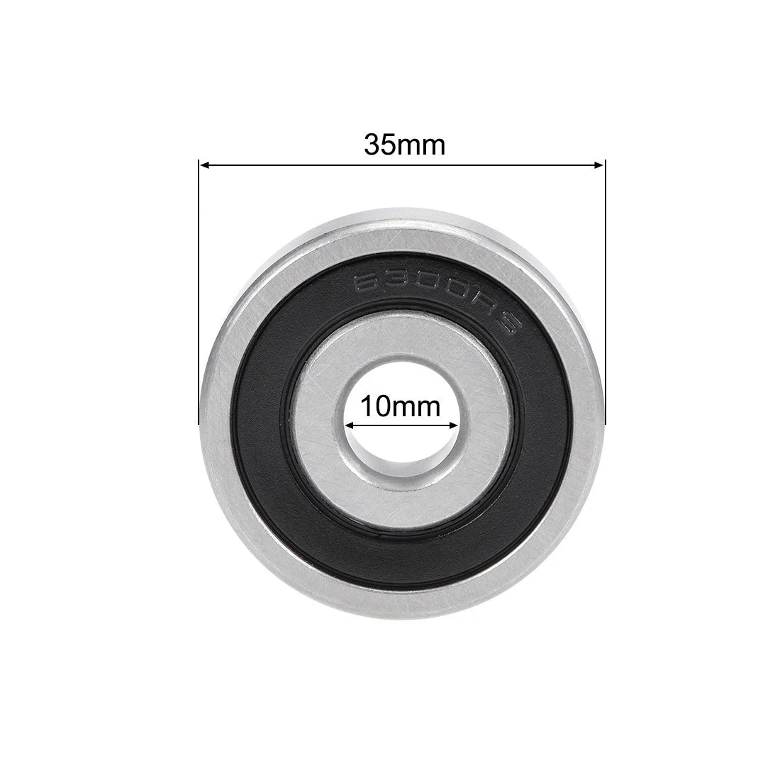Set of 2 6300-2RS Ball Bearings for Various Models (10x35x11mm)