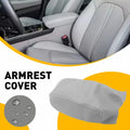 Center Console Lid Armrest Cover for Hyundai Sonata (2015–2018) Gray Vinyl