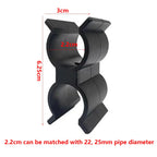 Black Pole Clips for Bimini Top Anti-Rattle Brace Rowing Boat