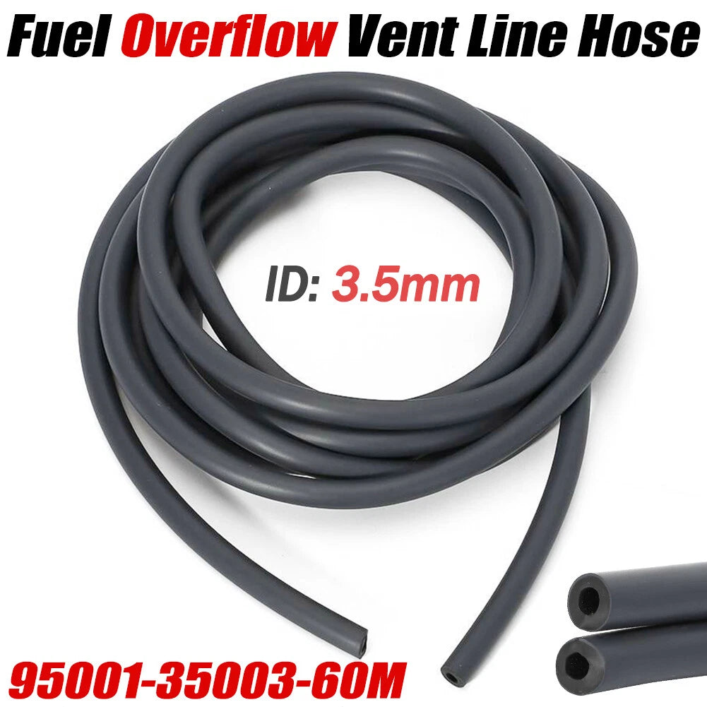 Rubber Fuel Overflow Vent Line 3.5mm ID 10ft Roll 95001-35003-60M for Honda