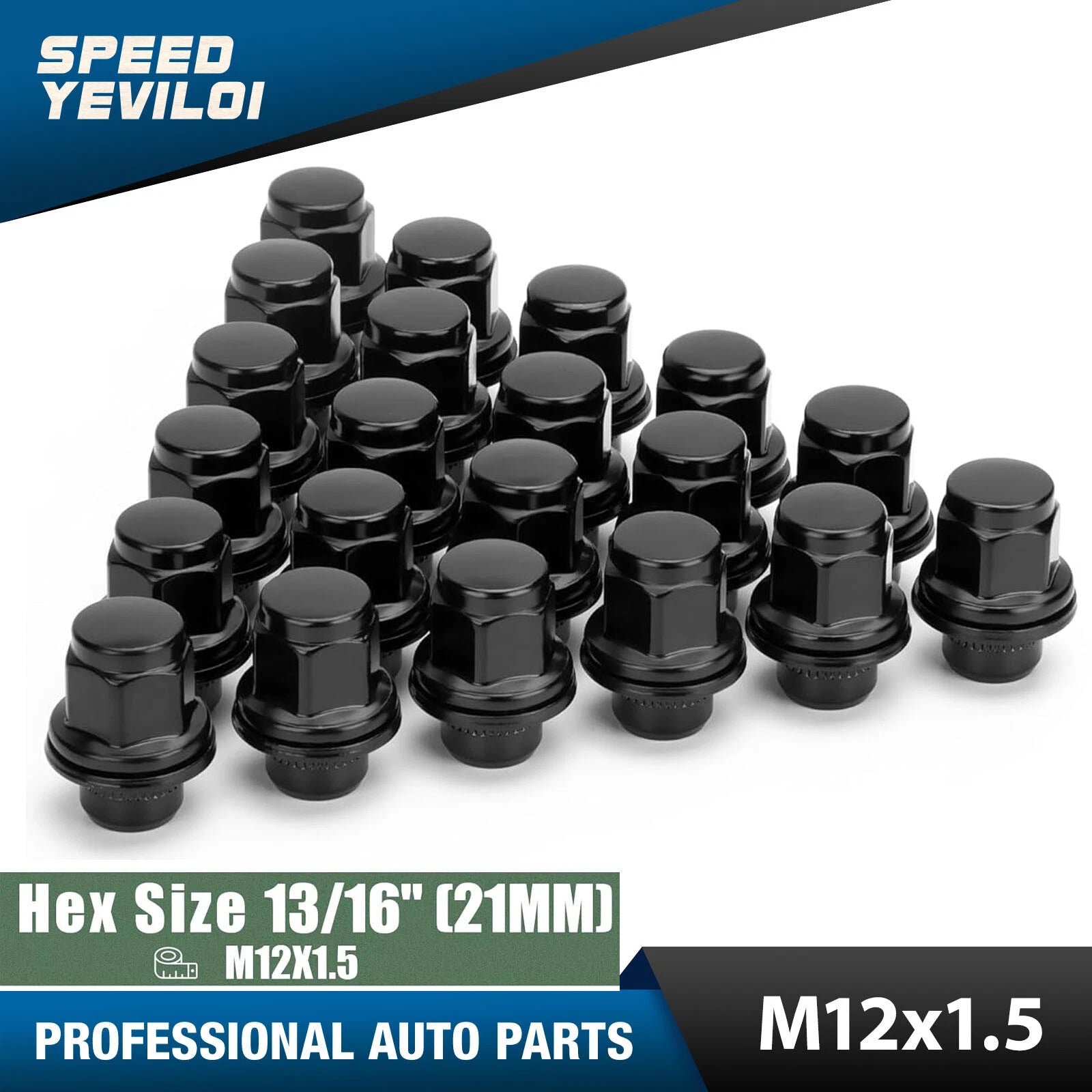 Wheel Lug Nuts for Toyota Camry Tacoma Highlander (2010–2020)