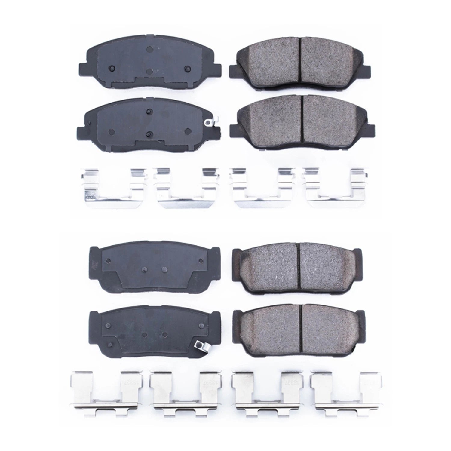PowerStop Front & Rear Carbon Fiber Ceramic Brake Pads Kit for Kia Sedona (2011–2020)