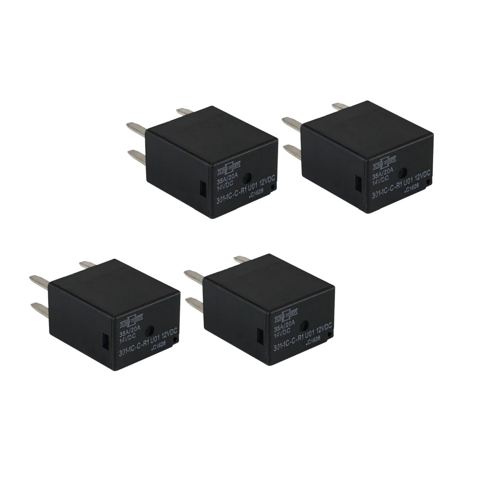Set of 4 Relays 14V 35A/20A for Can-Am Outlander 400 450 500 570 650 800 850 1000