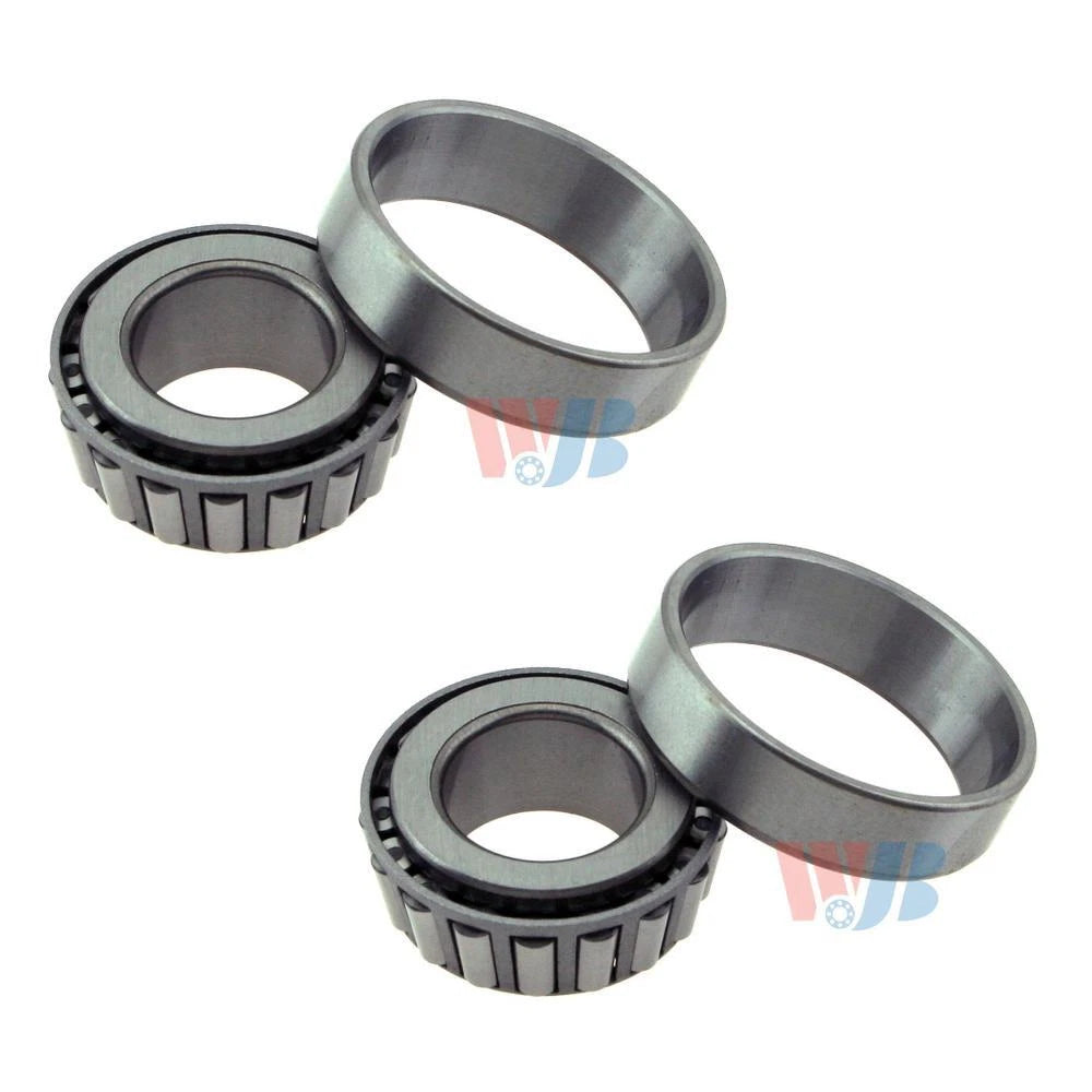 Set of 2 Front Outer Wheel Bearing Race Sets for Chrysler Dodge Porsche Volvo