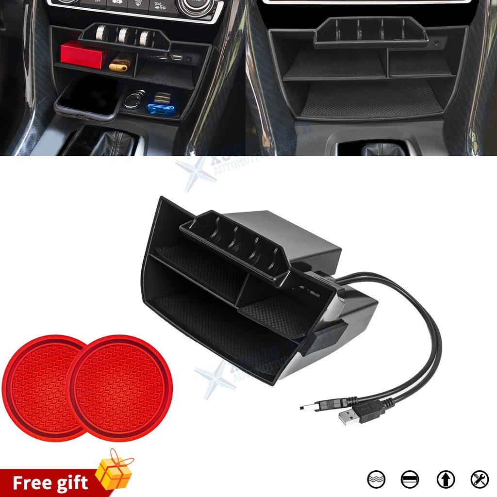 Inner Center Console Storage Organizer for Honda Civic (2016–2021)