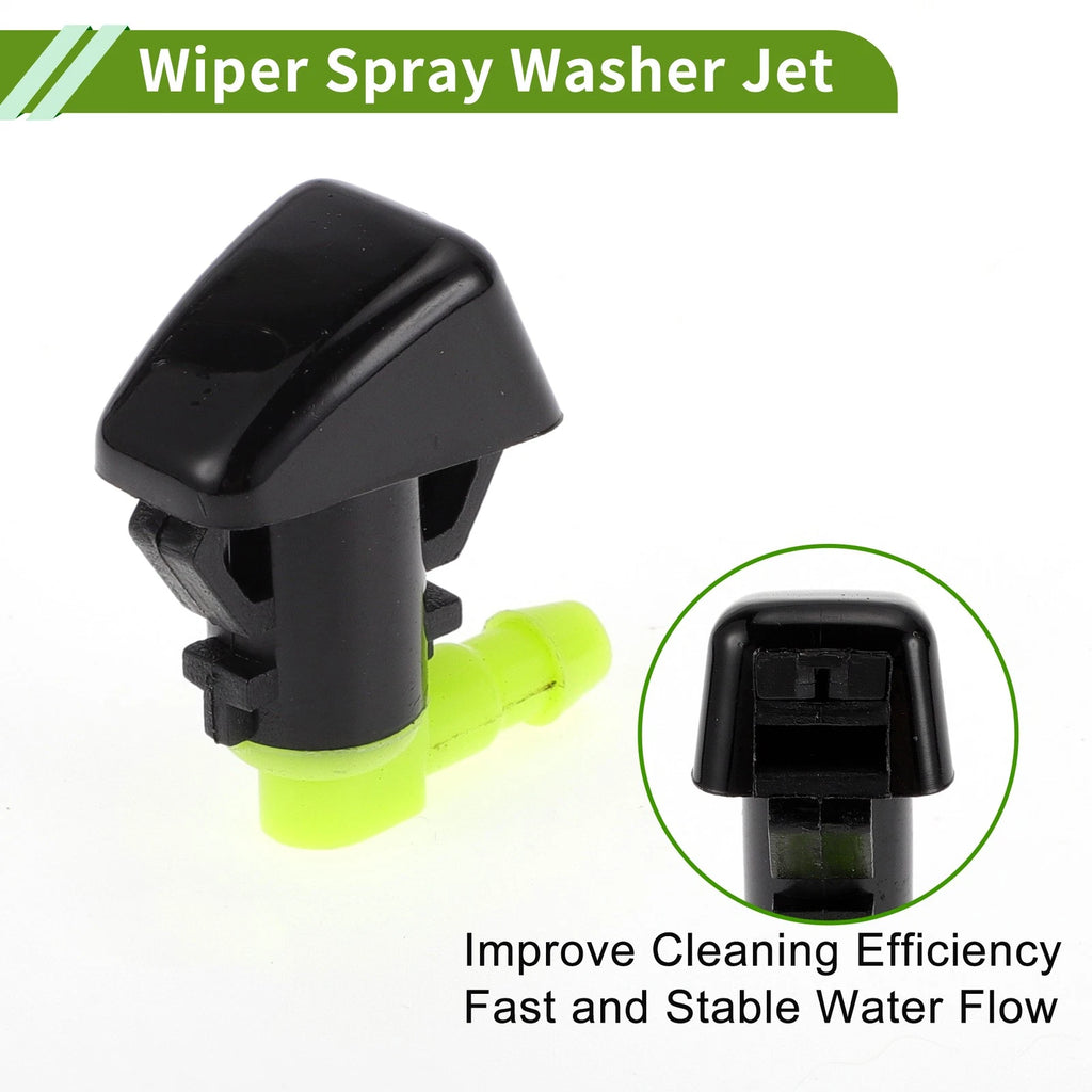 Windshield Washer Nozzle Set of 2 with Y Hose Connector for Ford Edge (2011–2015)