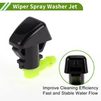 Windshield Washer Nozzle Set of 2 with Y Hose Connector for Ford Edge (2011–2015)