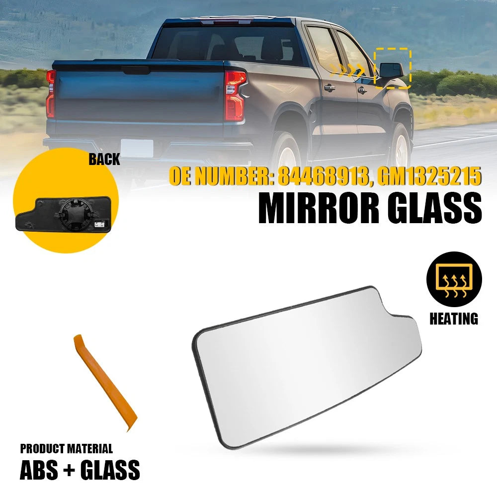 Heated Mirror Glass for GMC Sierra 1500 2500HD 3500 HD (2020–2021) RH