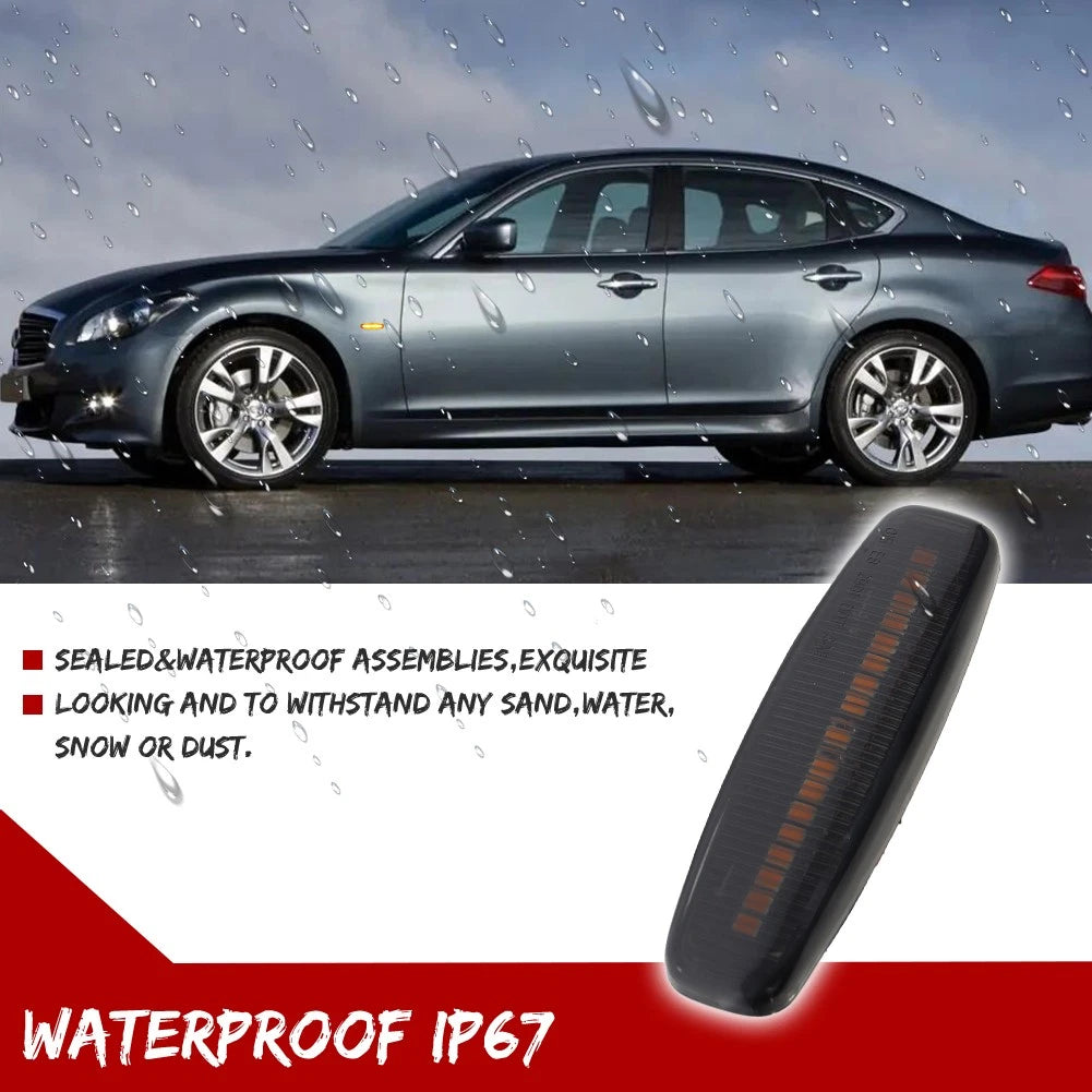 Sequential LED Side Marker Blinker Light for Infiniti M35 M45 FX35 G35 G37