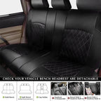 Leather Car Seat Covers Full Set for Nissan (5-Seats)