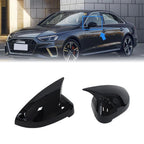 Gloss Black Side Mirror Cap Covers for Audi A5/S5/RS5 (2018–2025)
