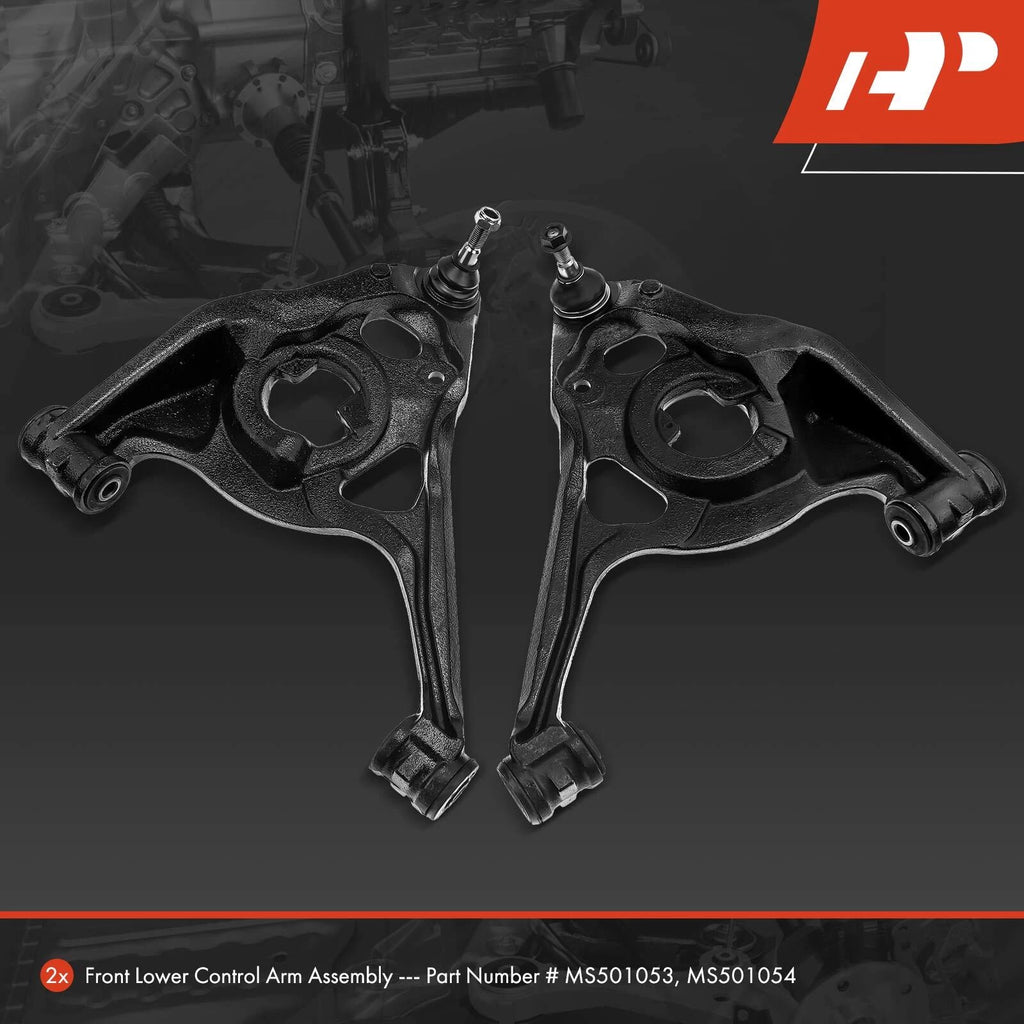 2X Control Arm and Ball Joint Front Lower for Chevy Express GMC Savana (2003â2023)