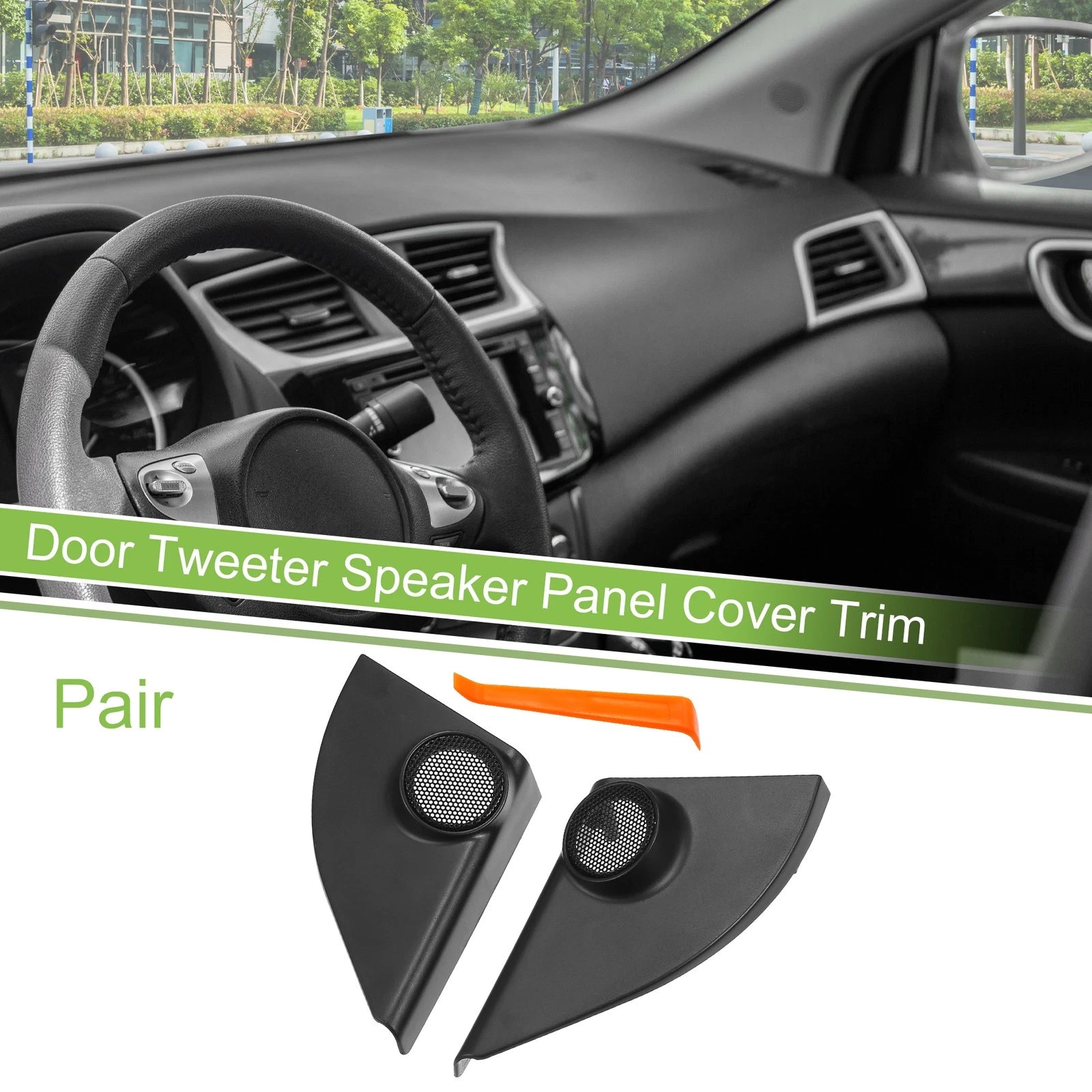 Pair A Pillar Door Tweeter Speaker Cover Trim for Toyota RAV4 (2013–2018)