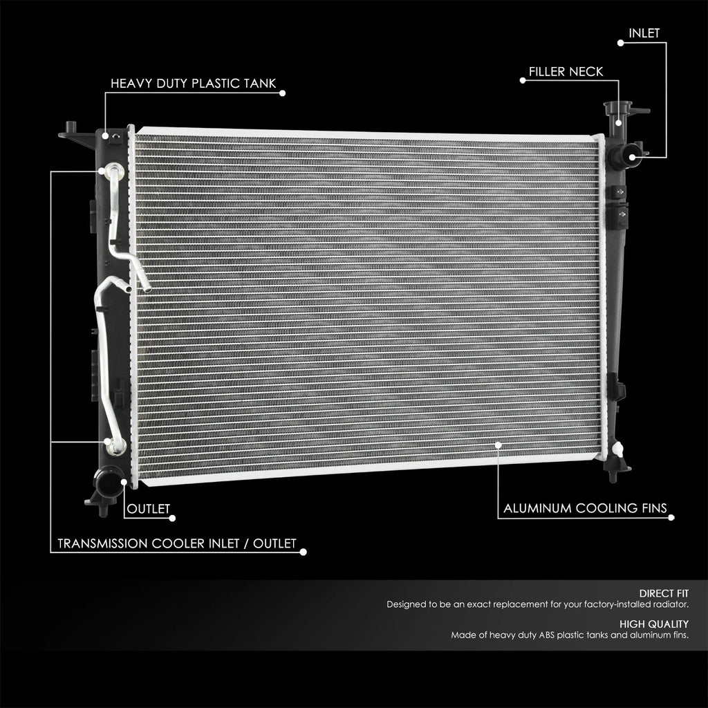 OE Aluminum Core Radiator DPI 13857 for Hyundai Palisade 2020–2024