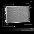 OE Aluminum Core Radiator DPI 13857 for Hyundai Palisade 2020–2024